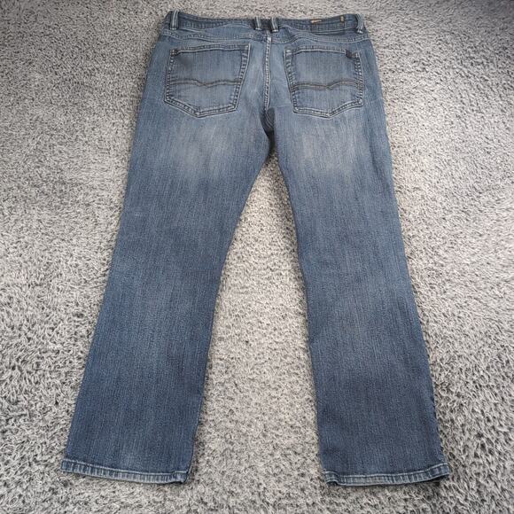 Buffalo David Bitton Jeans Mens 34x30 Blue Driven X Straight Basic Stretch Denim - Picture 2 of 10